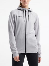 Kapuzenjacke Damen Hellgrau